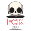 Fck Off, Chibi Cartoon Skull