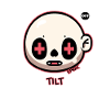 tilt, cartoon face, off
