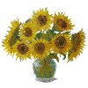 Solrosor i Vincent van Gogh-stil
