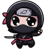 Cute Kawaii Chibi Ninja