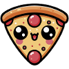 Cute Kawaii Chibi Pizza