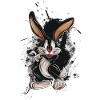 Easter Bunny Comic Splash Poster