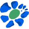 Blume Farbklecks