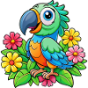 Cute parrot