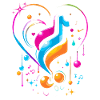 Gaming coeur musical - Abstrait