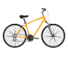 Orange Bike Line Art