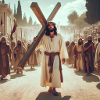 Jesus trägt das Kreuz