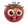Cute Tomato Smiling Design
