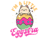 Cat Easter I'm Little Eggstra