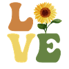 LOVE Sunflower Garden Gardening