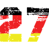 27 Numéro Allemagne Jersey