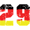 29 Numéro Allemagne Jersey