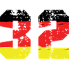 32 Numéro Allemagne Jersey
