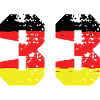 33 Numéro Allemagne Jersey