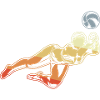 Beach Volleyball Frau