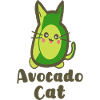 Funny Avocado Cat Kawaii