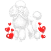 Mon caniche est ma Saint-Valentin