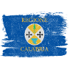 Calabrië vlag Italië vlag vrede Vintage