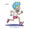 Der Zombie Langstrecken Marathon Läufer