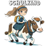 ÉCOLIÈRE FILLE VACHE