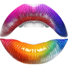 Bunte Lippen