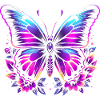 Schmetterling und Blumen