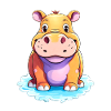 Hippopotame Hippopotame Mignon