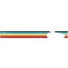 Retro Scooter on Rainbow Stripes