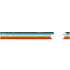 Retro Rainbow Stripes Bicycle Silhouette
