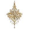 Edle goldene Lotusblume