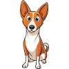 Curieux Basenji écoutant attentivement
