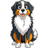 Bernese Mountain Dog Toast Art