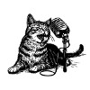 singende katze, gähnende katze