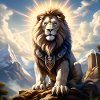 A strong Lion detailed