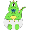 Dino in the egg