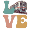 LOVE Train Trainspotter Trainspotting Modellbahn
