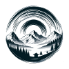 Contemplative mountain landscape