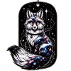 Playful Fox Galaxy Illustration