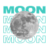 moon aqua graphic