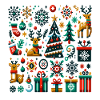 Festive holiday motifs