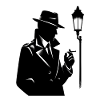 Detektiv im Noir-Stil