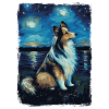 Shetland Shepherd Starry Night
