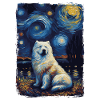 Samoyed Starry Night