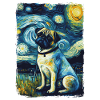 Pug Starry Night