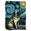 Pug Starry Night