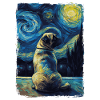 Pug Starry Night