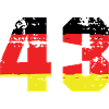 43 Numéro Allemagne Jersey