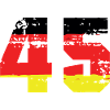 45 Numéro Allemagne Maillot