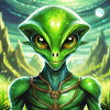 Firefly Lunar Green Alien Character