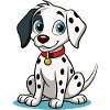 Curious Dalmatian Tilting Head Art